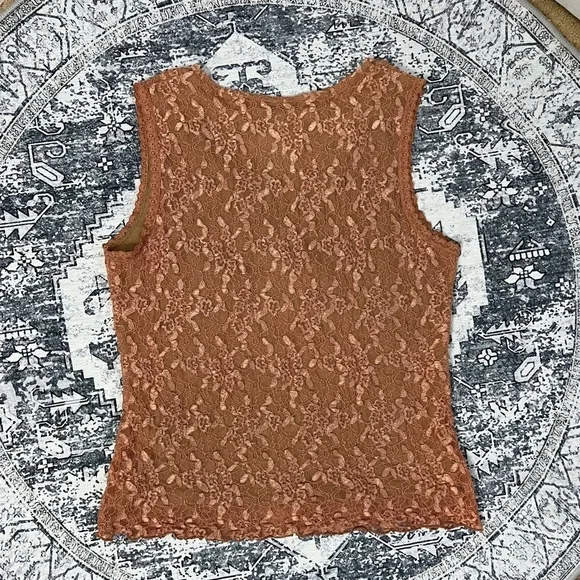 ❌SOLD Y2k Merona Lace & Sequin Sleeveless Blouse - Size S - Picture 9 of 9